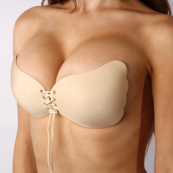 Silicone Push-Up Backless Strapless Invisible Bra – Slim Wallet